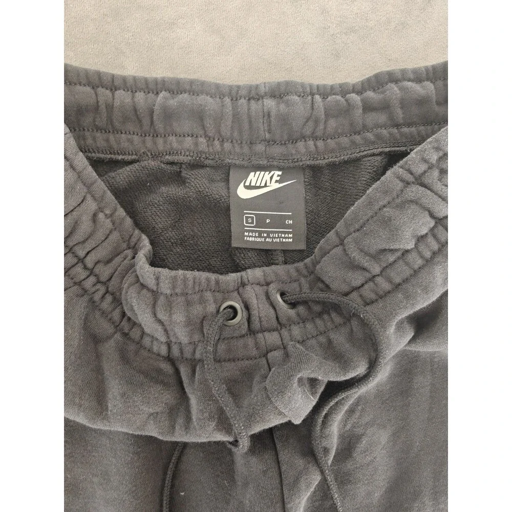 Nike Womens Small Black Jogger Sweatpants Drawstring Athletic Lounge Pants